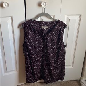 Loft plus blouse tank top